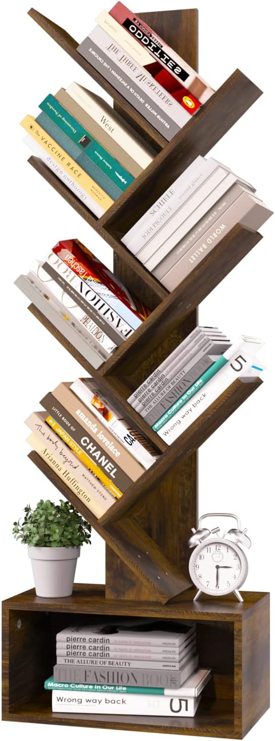 Home Office With Bookshelves - Libreria a Colonna Yoobure Tree -
