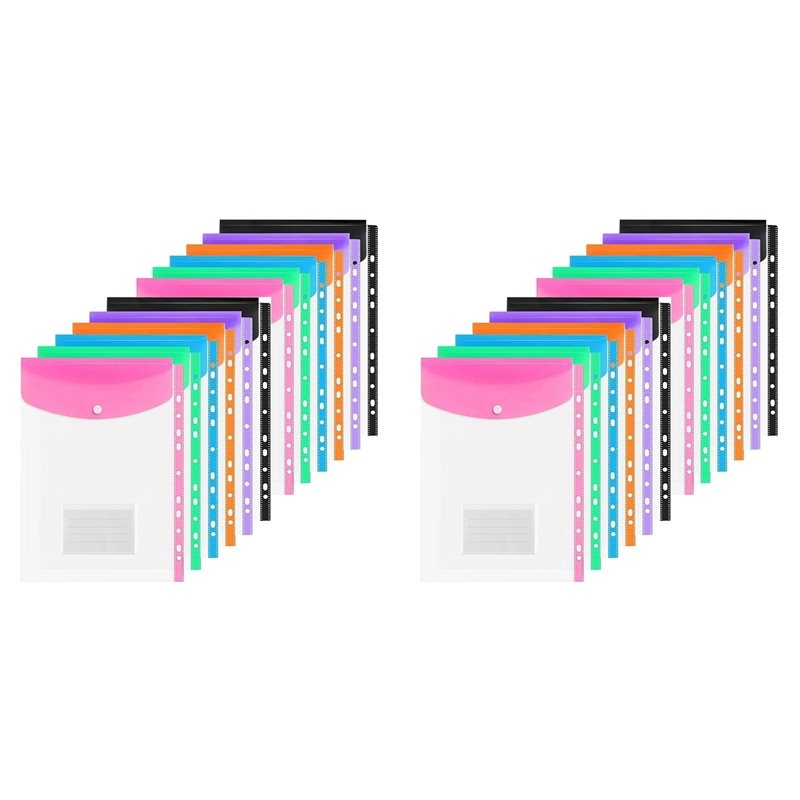 Home Office Travel Document - Portadocumenti in plastica ABRI-A4, confezione da