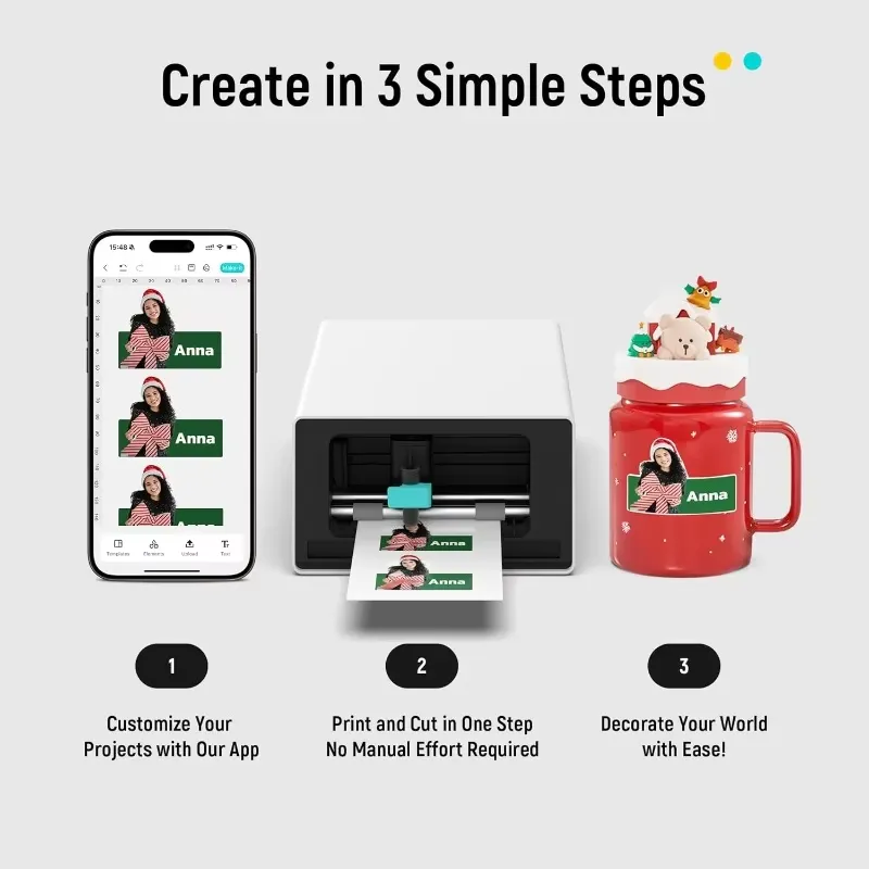 Label Maker Machine - PixCut S1 Macchina Multifunzione per Creare