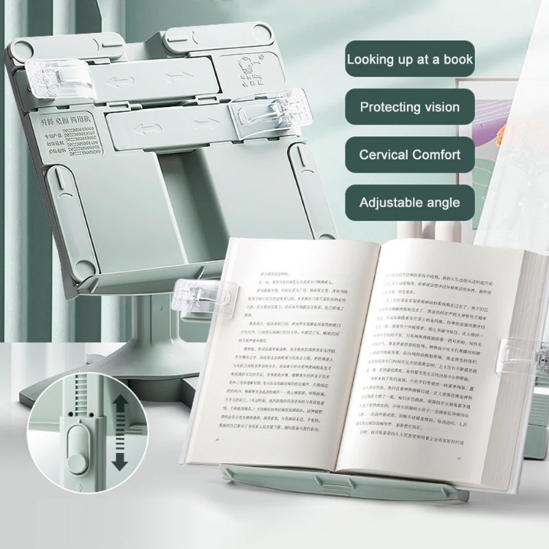 Home Office With Bookshelves - Nuovo Supporto Regolabile per Lettura e
