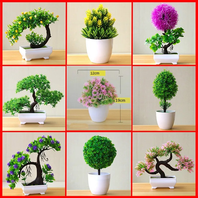 Home Office Layout - Piccolo Albero Artificiale in Vaso, Piante