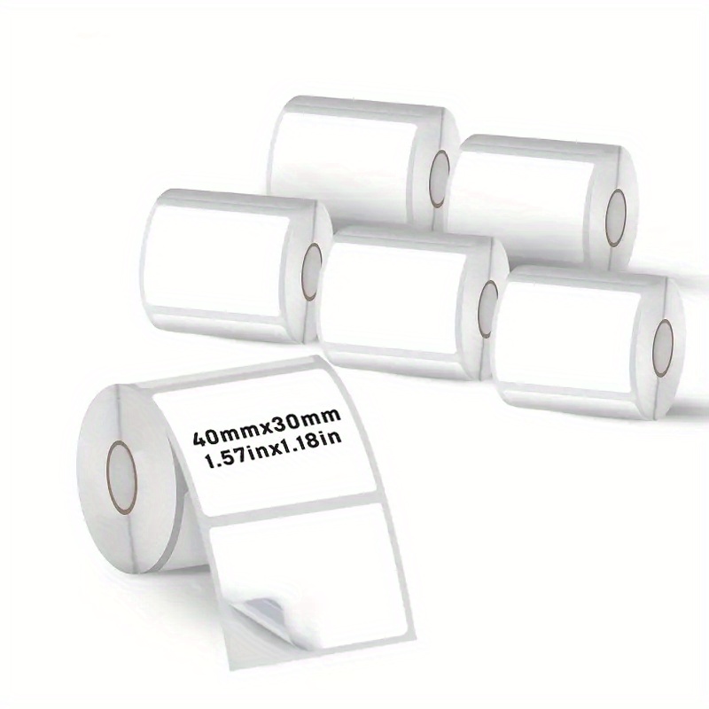 Label Maker Machine - 6 rotoli 40x30mm carta per etichette