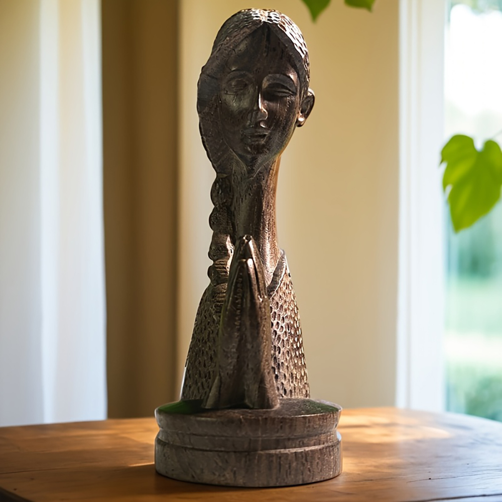 1 Pezzo Statua in Legno Intagl - Home Office With Bookshelves recensione e prezzo