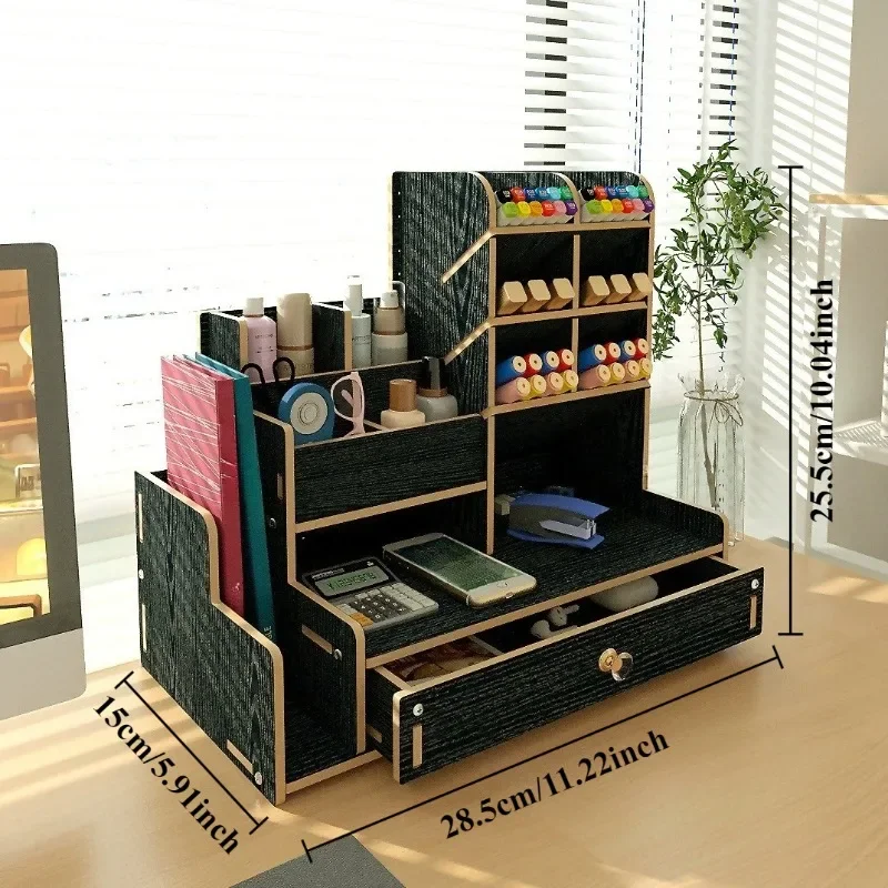 Portapenne in Legno, Organizza - Home Office With Bookshelves recensione e prezzo