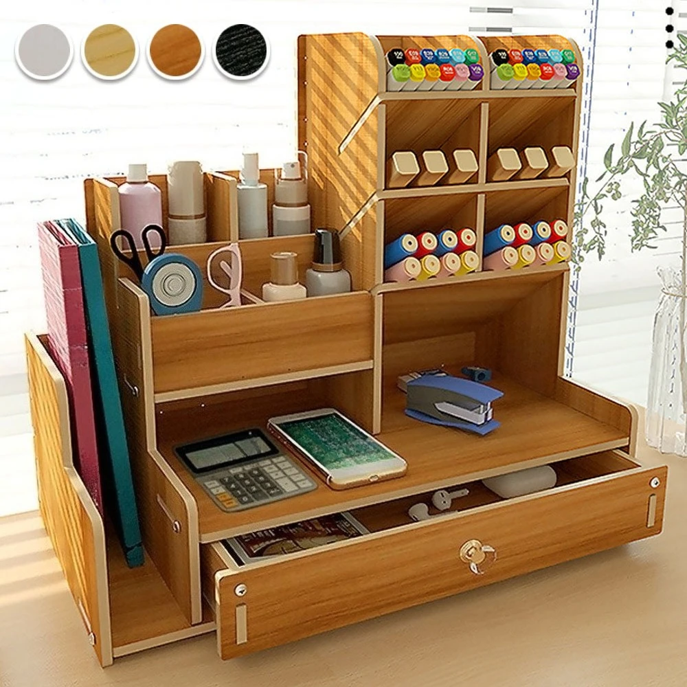Portapenne in Legno, Organizza - Home Office With Bookshelves recensione e prezzo