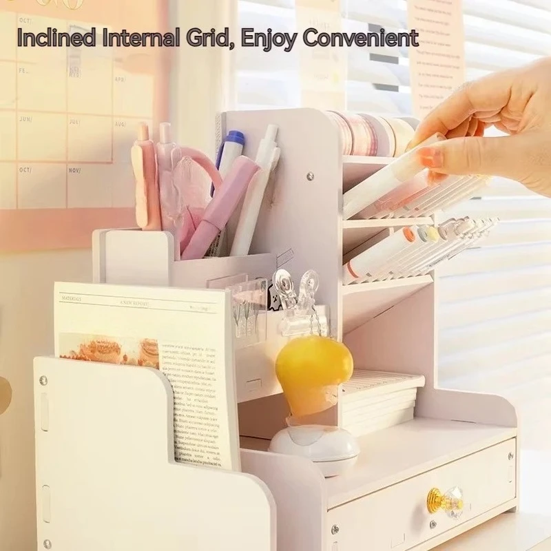 Portapenne in Legno, Organizza - Home Office With Bookshelves recensione e prezzo