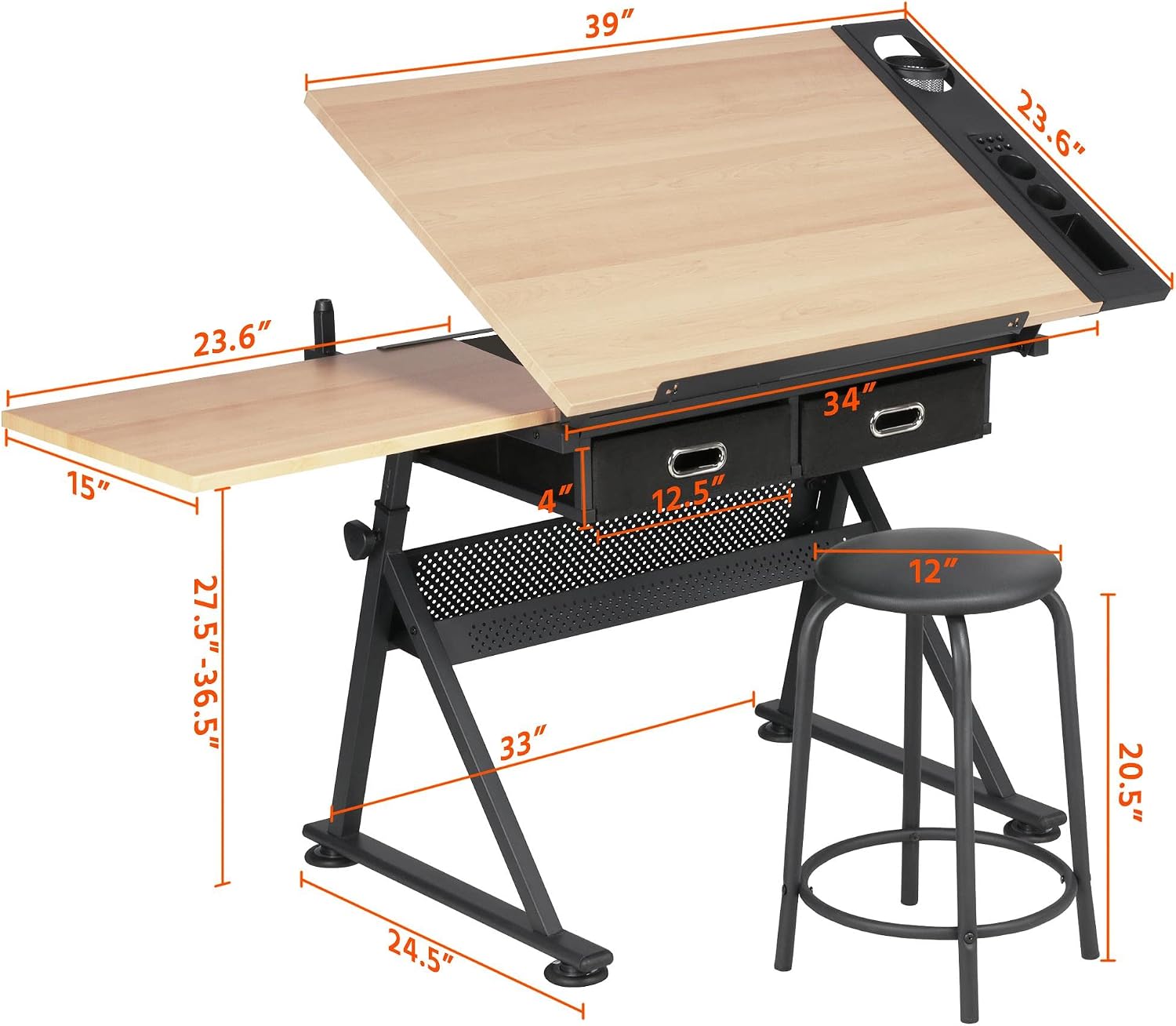 Tavolo da Disegno Regolabile c - Home Office Studio recensione e prezzo