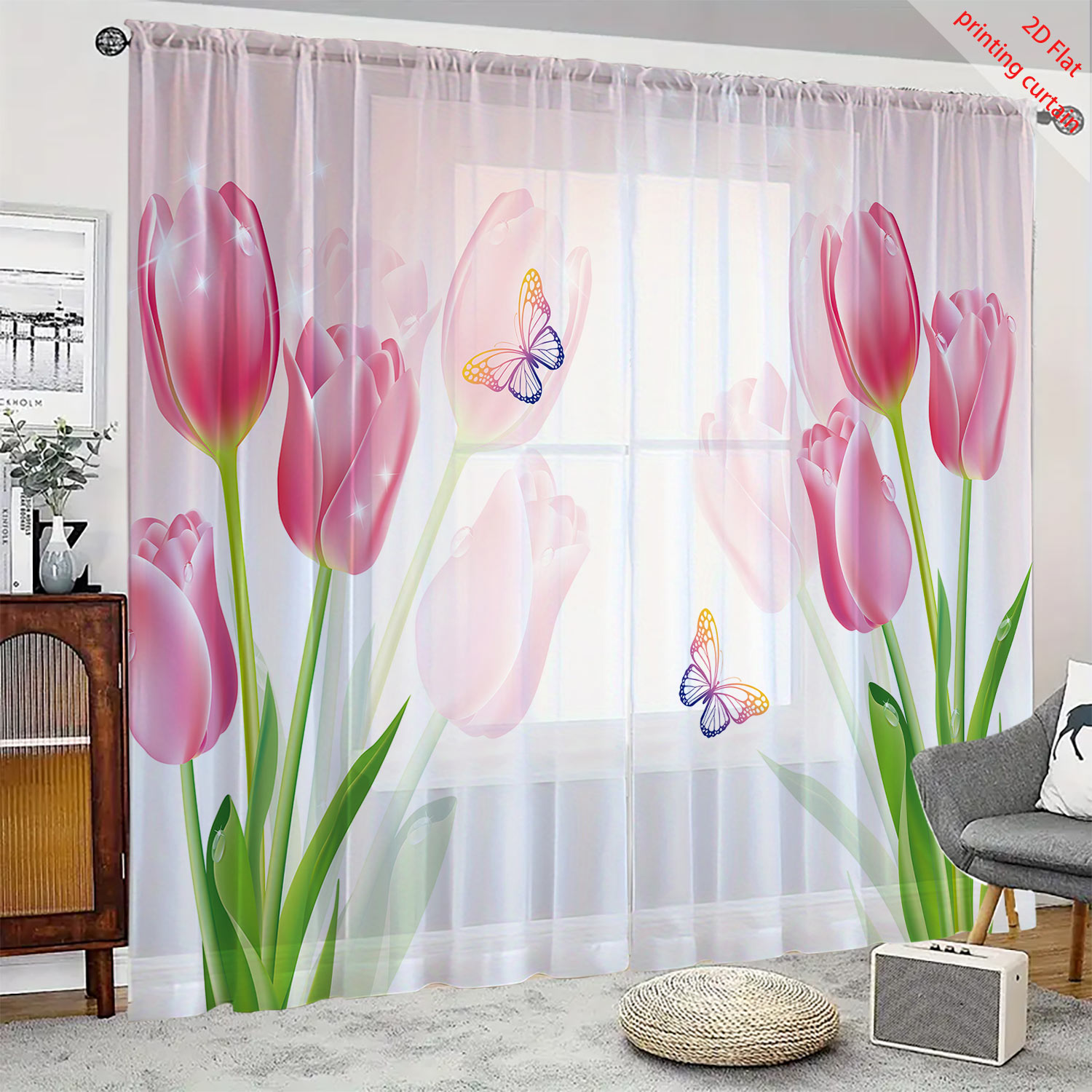 Tenda in garza trasparente con - Home Office Windows recensione e prezzo