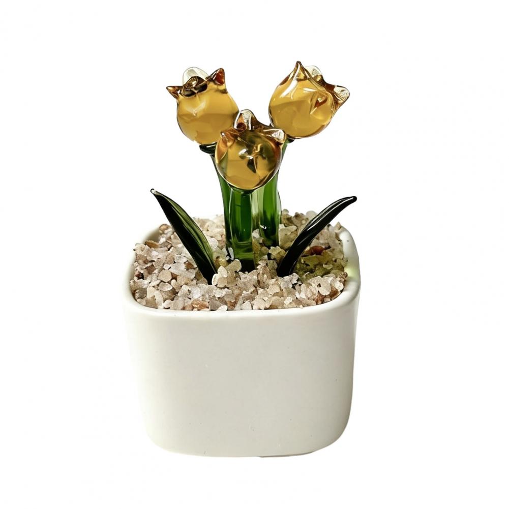 Mini Vaso in Vetro con Decoraz - Home Office With Bookshelves recensione e prezzo
