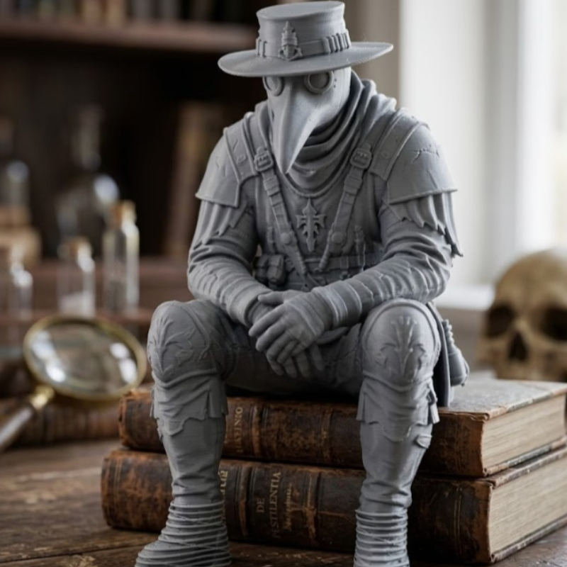 Statuetta del Dottore della Pe - Home Office With Bookshelves recensione e prezzo