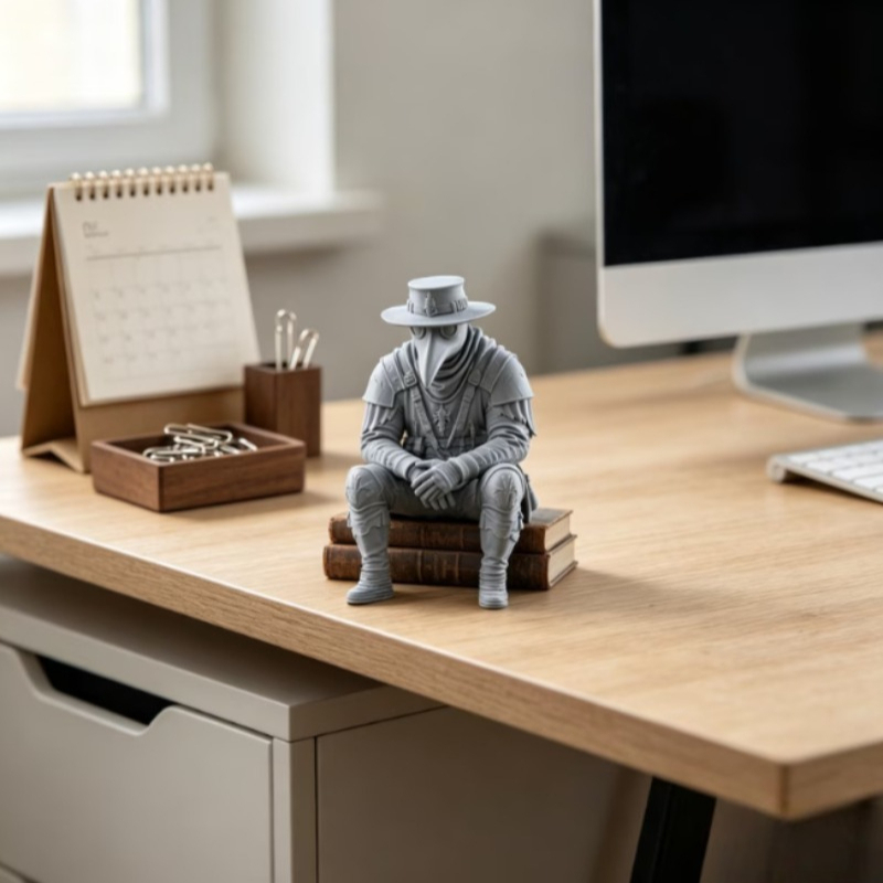 Statuetta del Dottore della Pe - Home Office With Bookshelves recensione e prezzo
