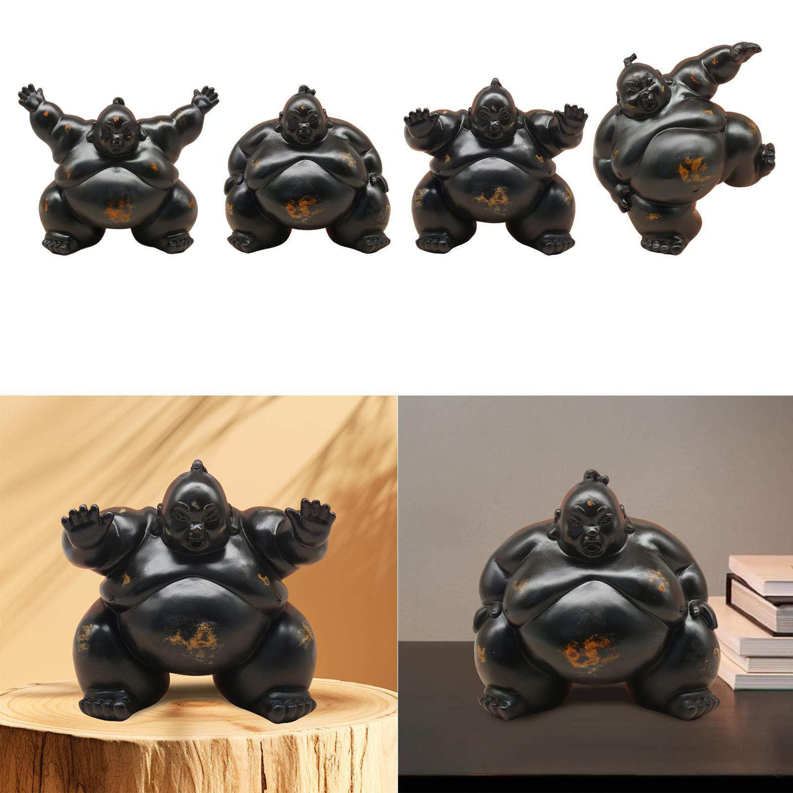 Statua di Sumo, Regalo di Inau - Home Office With Bookshelves recensione e prezzo