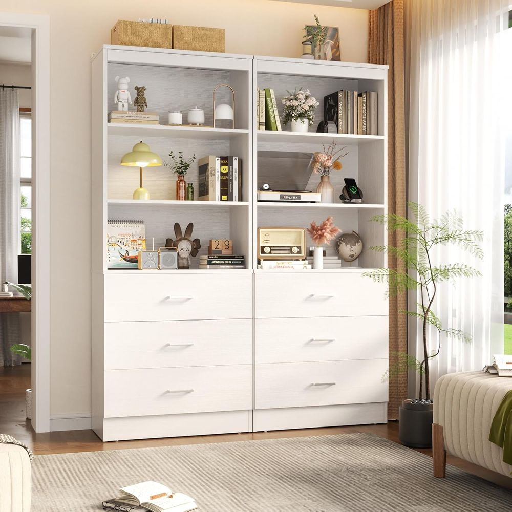 Libreria in Legno Bianco a 6 R - Home Office With Bookshelves recensione e prezzo