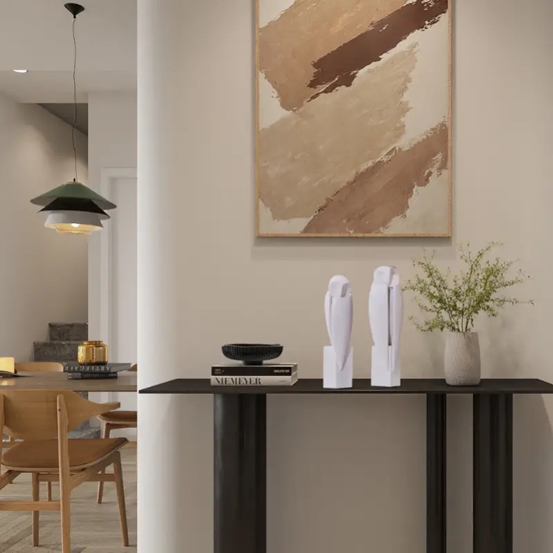 Statua minimalista di guufo sc - Home Office With Bookshelves recensione e prezzo